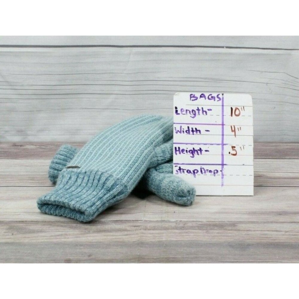 LL BEAN Light Blue Winter Fleece Lining Soft Mittens - Picture 10 of 10